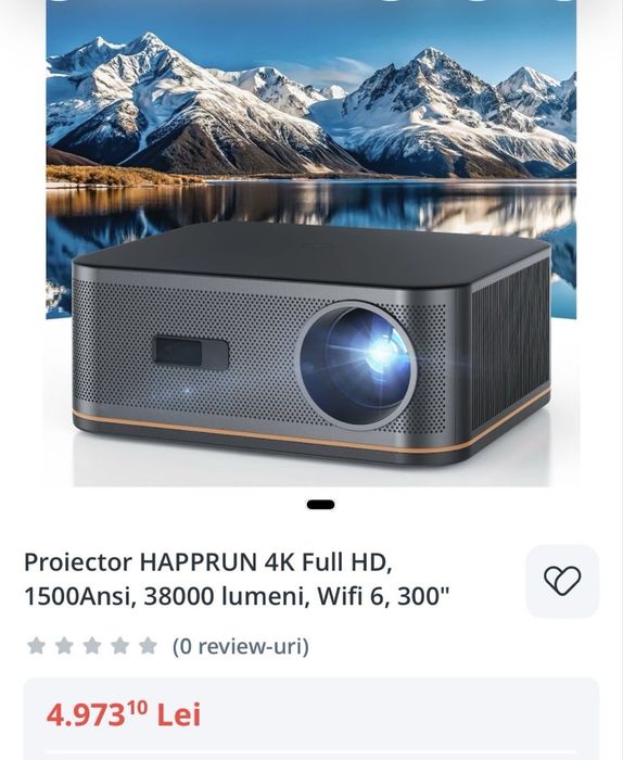 Videoproiector Happrun ,fullhd,decodare 4k,wifi,bluetooth,auto focus