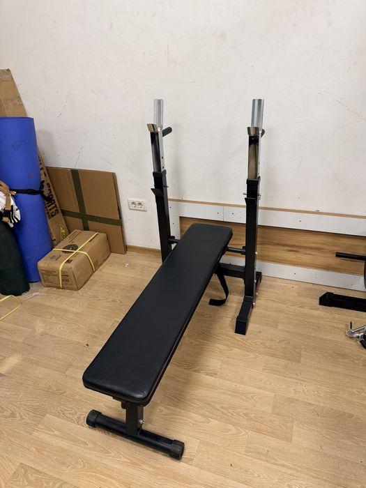 Pachet sala pt acasa, banca piept, Pliabila+bara haltera+gantere noi