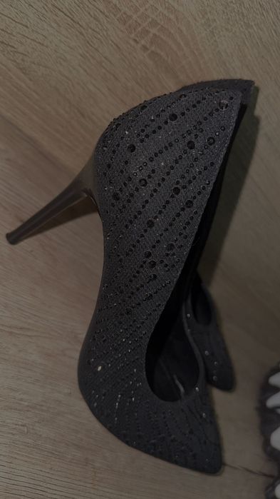 Catwalk pantofi cu toc negru