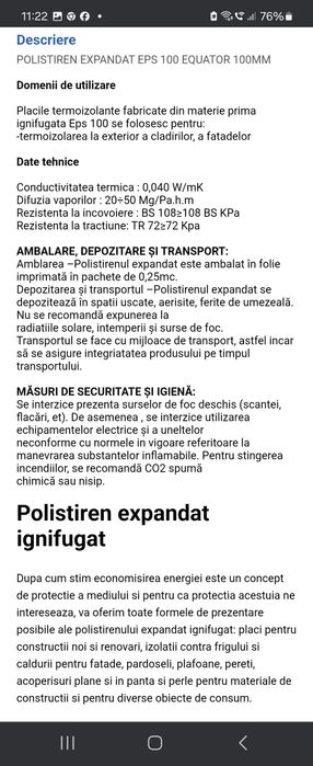 Poliester bax grosime 10 densitate 100