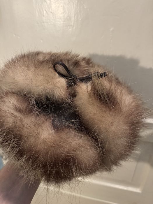 Шапка мужская, кажанная с мехом!