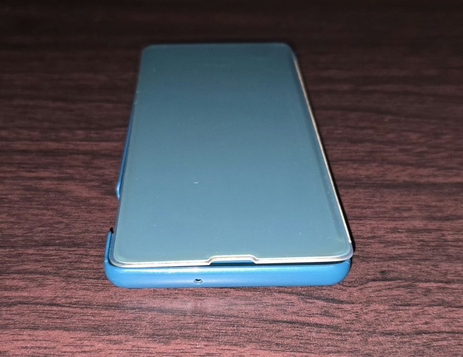 Husa SH flip smart activa originala Samsung Clear View Cover Galaxy S10+ S10 Plus G975 verde/green