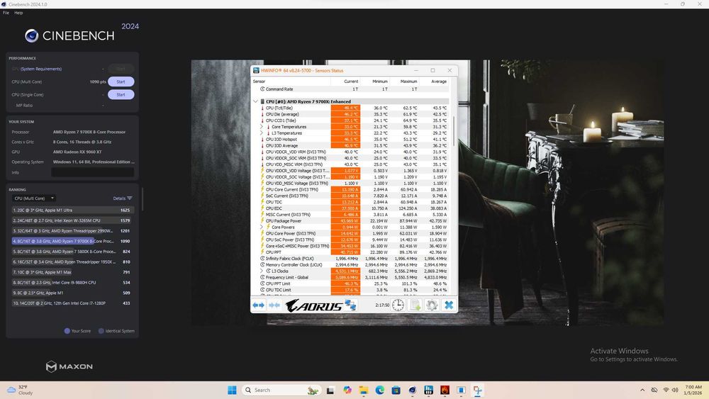 PC Gaming White Ryzen 7 9700X RX 9060 XT 16GB