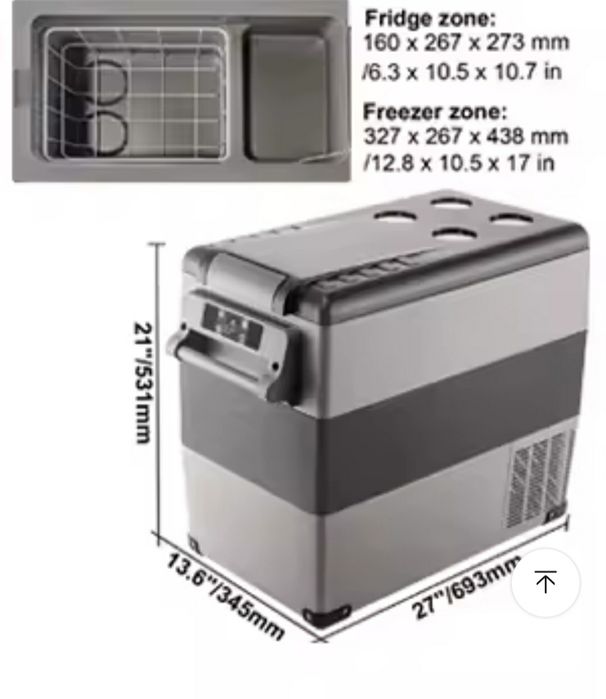 Frigider cu compresor vevor 12v/24v/220v