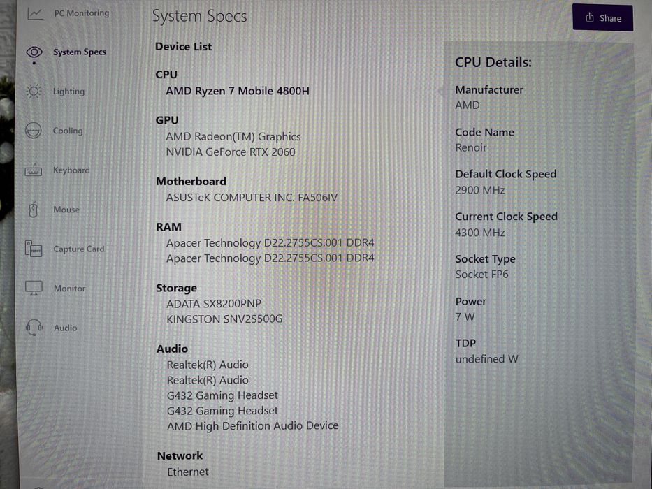 Геймърски лаптоп ASUS TUF Gaming A15 FA506IV