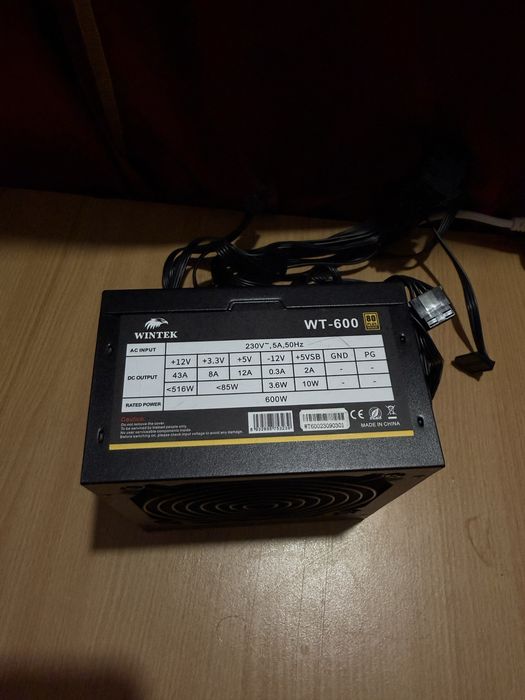 Блок питания WINTEK WT-600 — 600W 80 PLUS Bronze