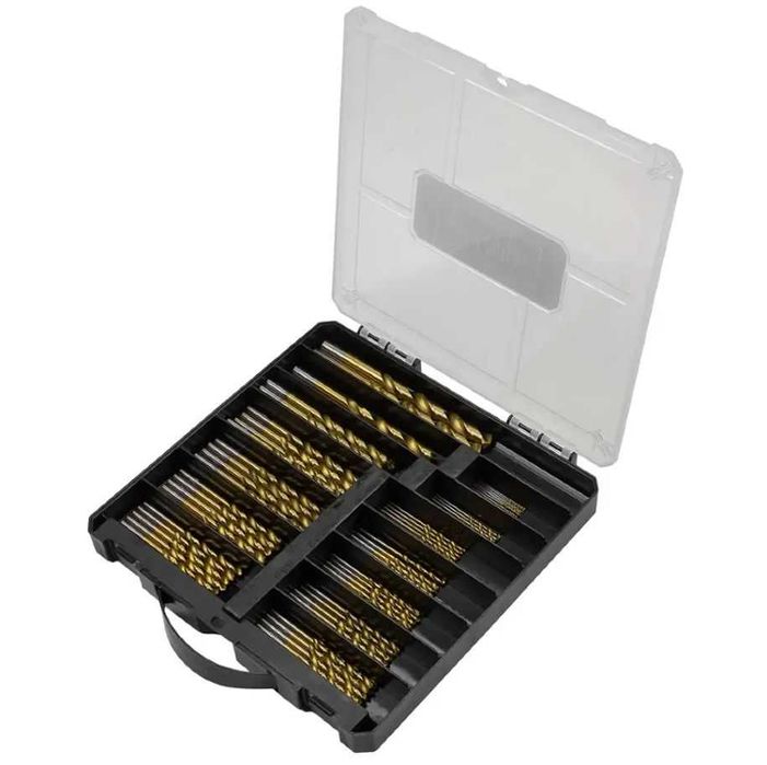 Професионален комплект свредла за метал HAWEK – 100 части HSS, с куфар