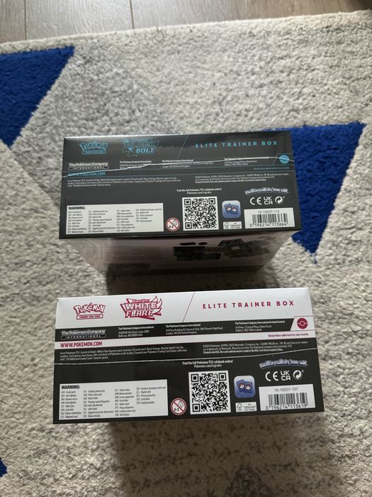 Pokémon TCG Scarlet & Violet – White Flare & Black Bolt Elite Trainer Box – Set 2 bucăți