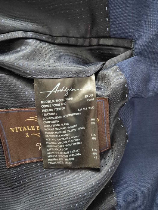 Costum bluemarin Bigotti 48 slim fit stare foarte buna + camasa cadou