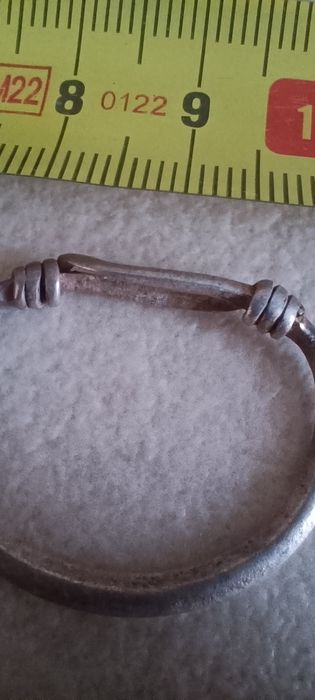 Inel Viking din argint secolul VIII - X anii 701-1000 d.Hr