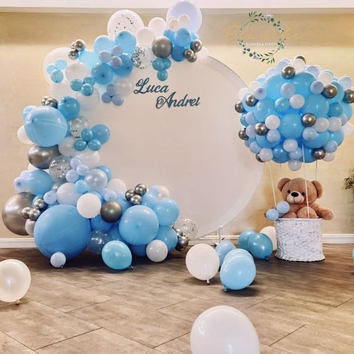 Decor baloane botez, majorat,aniversare, petrecere copii