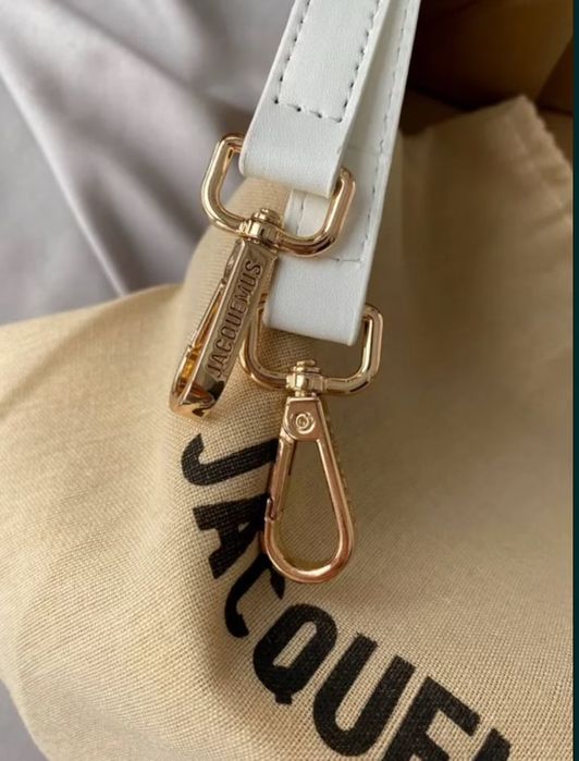 Geantă JACQUEMUS Le Chiquito Noeud albă