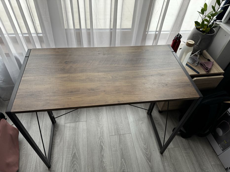 Birou slim pliabil , MDF 90x45x74 cm. Culoare stejar