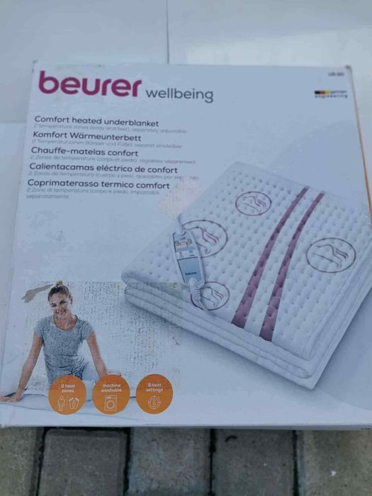 salteaua electrică, cu zone de căldură reglabile separat corp + picior