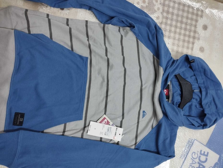 Hoodie baieti, Qui lol hi byksilver, marimea M, pentru 23-14 ani