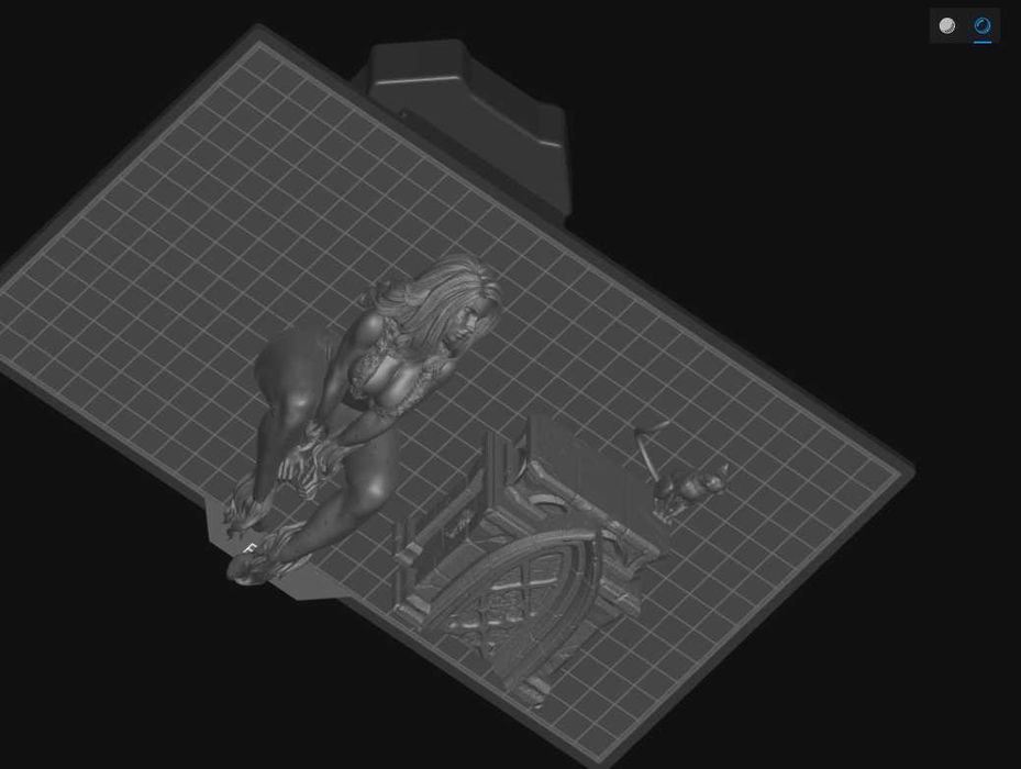 Figurina 3D din Rășină - Black Cat - Detalii Excepționale