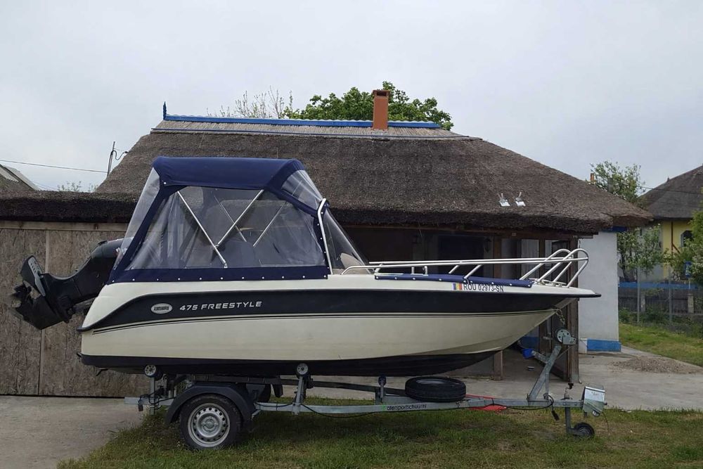 Barcă Askeladden 475 Freestyle + Suzuki DF60 + sonar + peridoc