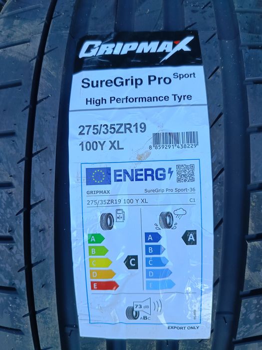 "GRIPMAX "-НОВИ ЛЕТНИ -19цола-275/35:245/40-799лв.-с монтаж и баланс