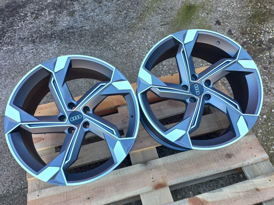 20"AUDI Rotor26 Matt Gunmetal Polish 9Ж ет30 A5 A6 A7 A8 Q3 Q5 Q7 Нови