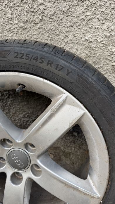 Продавам джанти за Ауди 5x112 с гуми 225/45/17 7j