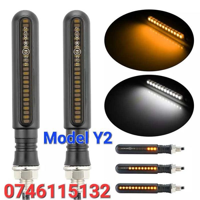 Motocicleta Moto ATV-Semnalizari LED Dinamice cu Flash Frana- DRL - Y2
