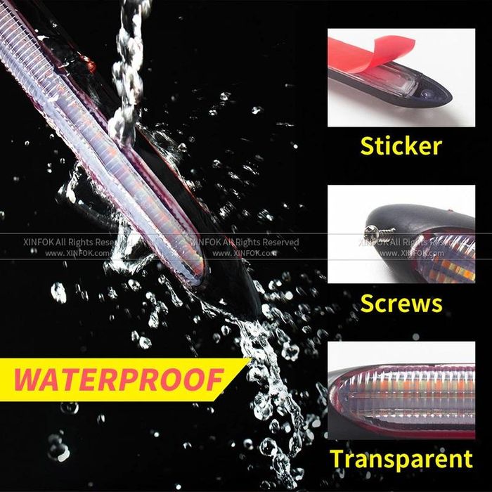 Led дневни светлини 2бр. drl с бягащ мигач -15.5см. / а-3574-1 ...