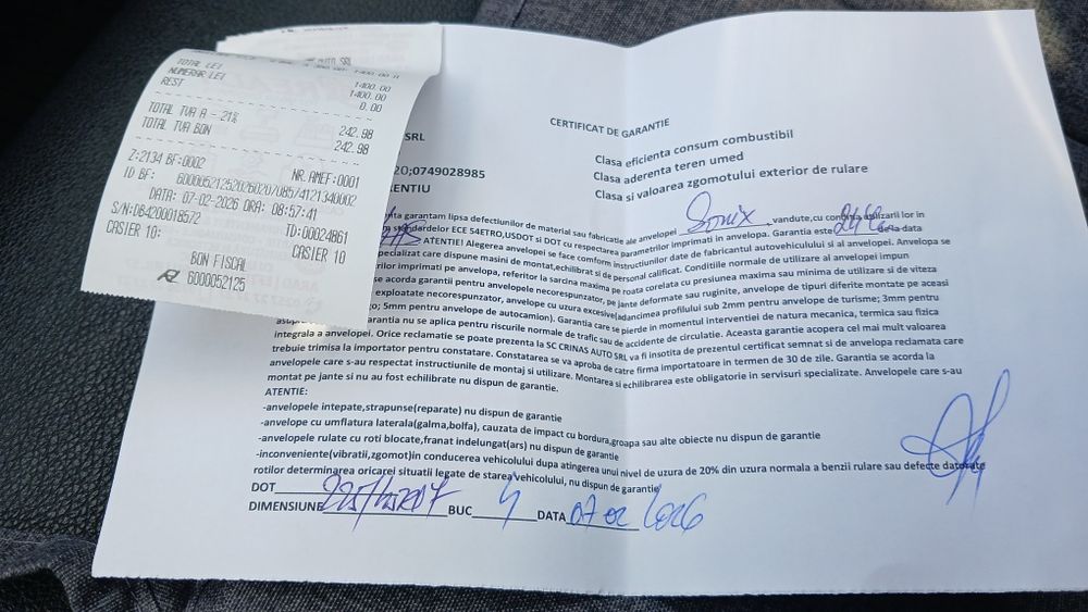 Cauciucuri noi 225.45.17