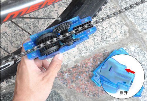 Aparat kit curatare lant bicicleta, dispozitiv curtator, degresare