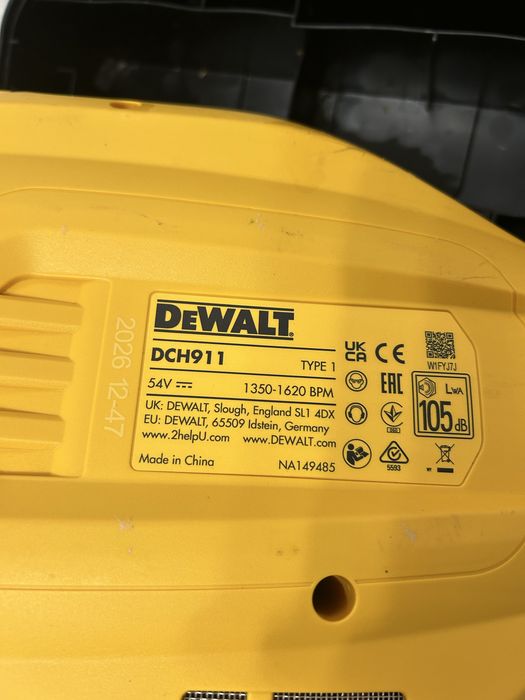 Dewalt DCH 911 pikamer 54V
