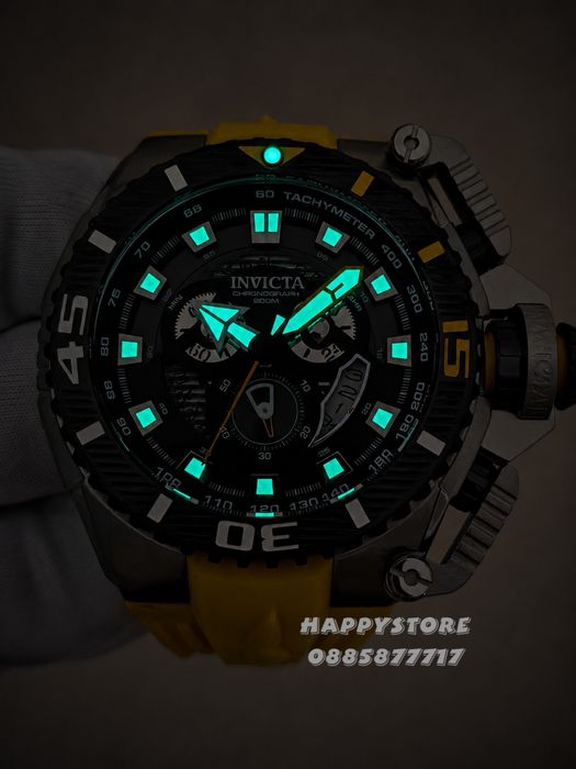 INVICTA Optimus Yellow 66 mm, Инвикта нов мъжки часовник