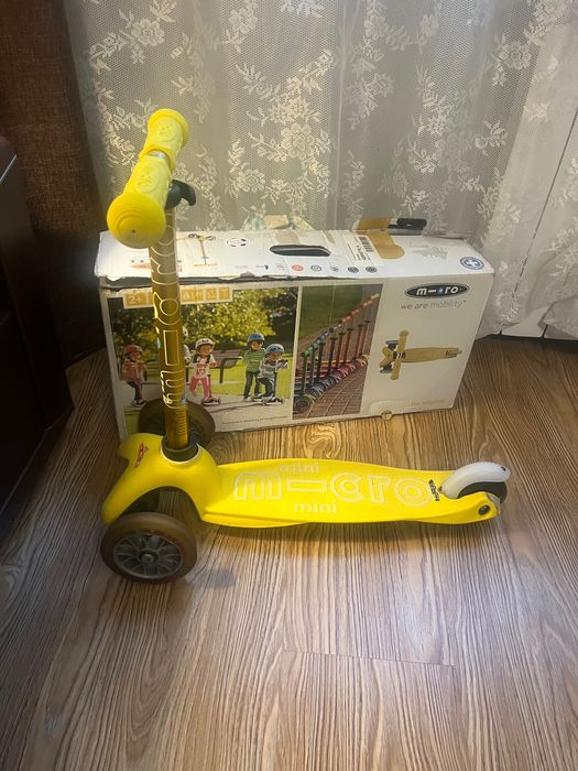 Самокат mini micro deluxe, желтый