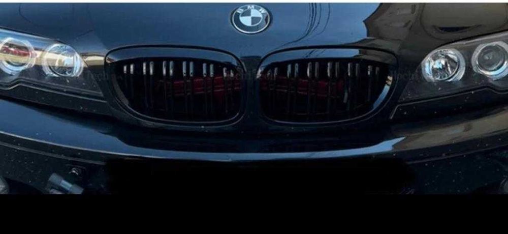 Grile Negre Duble LUCIOASE E46 FACELIFT,E46Coupe/Cabrio