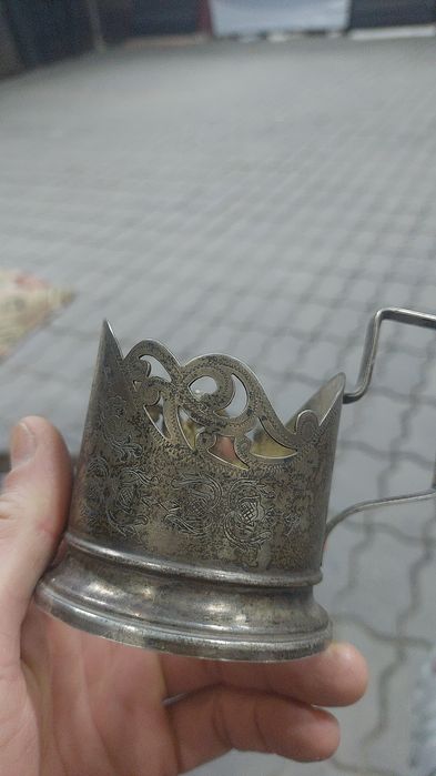 Подстаканник серебро 875