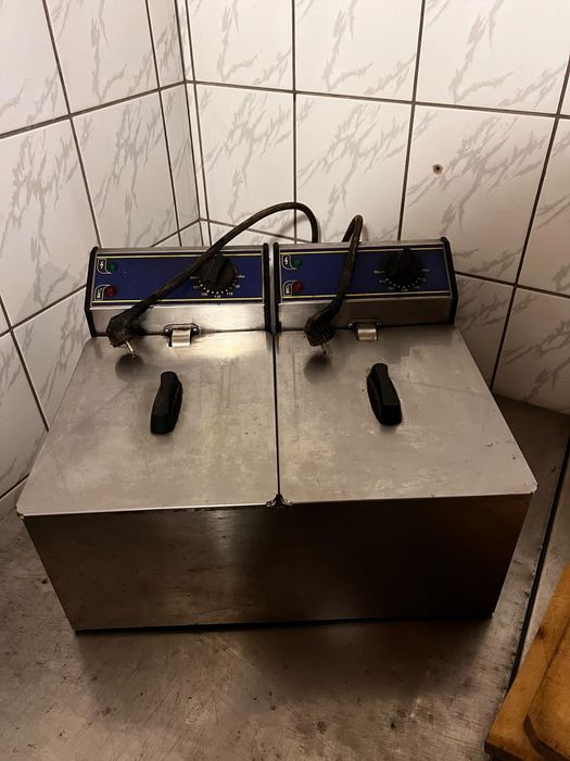 Friteuza dublă 2×6l profesională utilizată