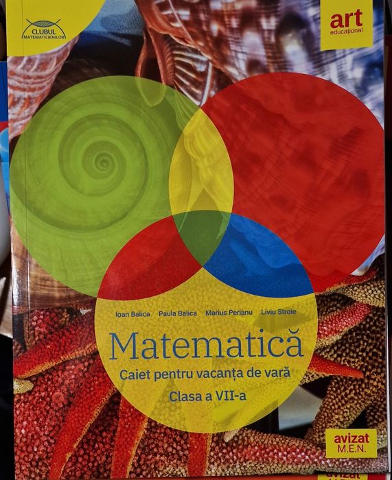 Caiet matematica cls VII sem I-II si caiet vacanta