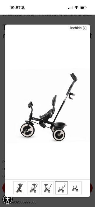 Tricicleta kinderkraft aston