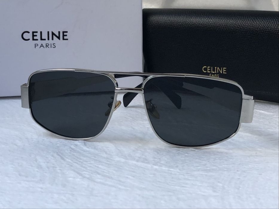 Дамски Мъжки слънчеви очила правоъгълни 2 цвята златни сребърни черни