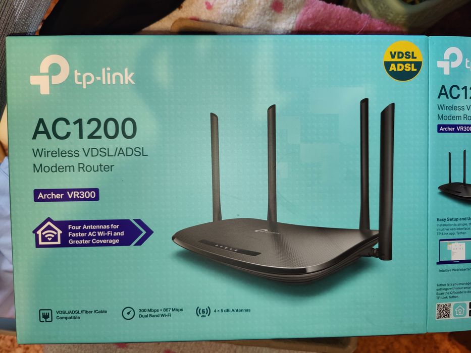 Tp-link AC1200 Wireless VDSL/ADSL Archer VR300