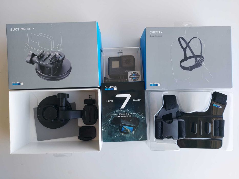 Camere video GoPro Hero 7 + Ham + Ventuza