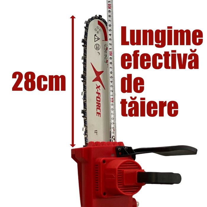 Mini drujba Ford, Motor Brushless, 2 acumulatori, 2 lanturi, 2 lame