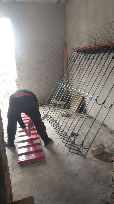 Казирок, Решотка, Установка козырёк решетки