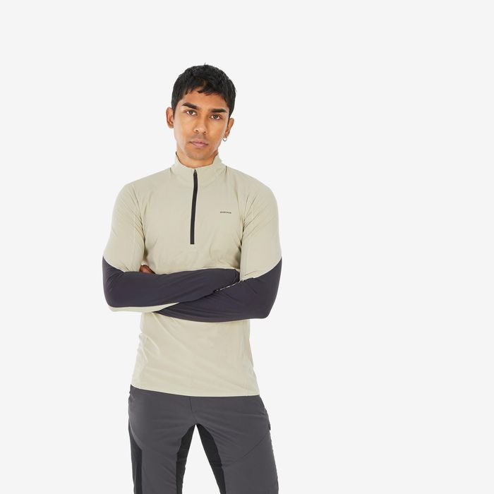 Bluză Anti-UV Drumeție la Munte Mh500 Gri - produs resigilat Decathlon