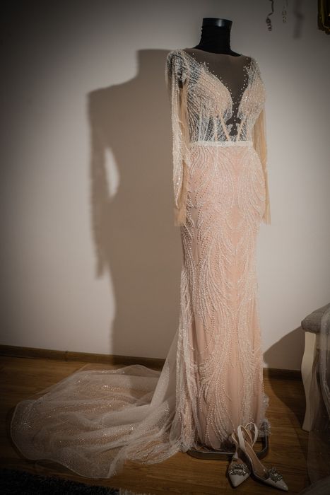 Rochie mireasă cu pietre/perle