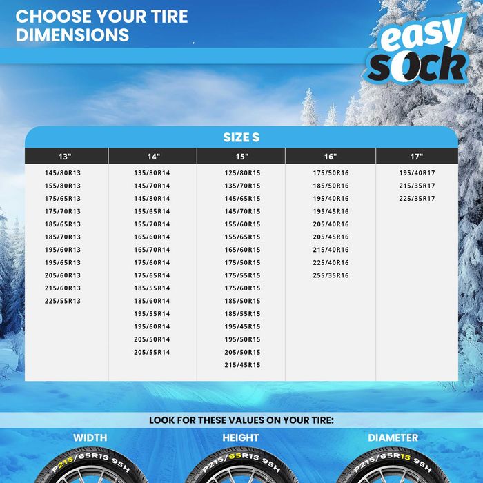 Huse textile antiderapante pentru zapada Easy Sock