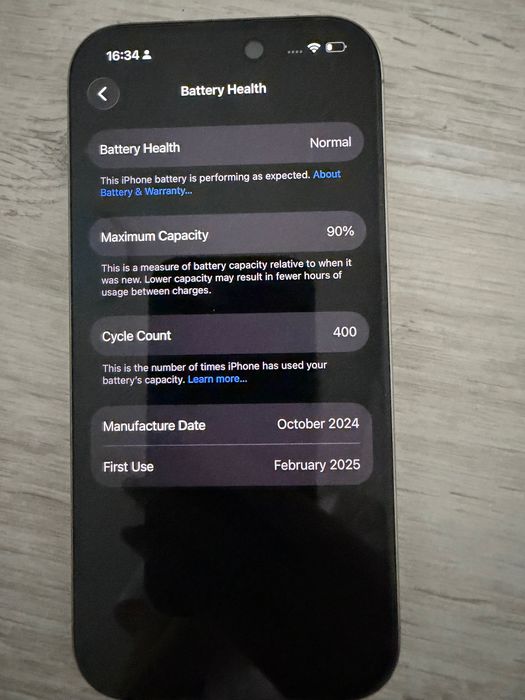 iPhone 16 pro, Natural Titanium, 256 GB