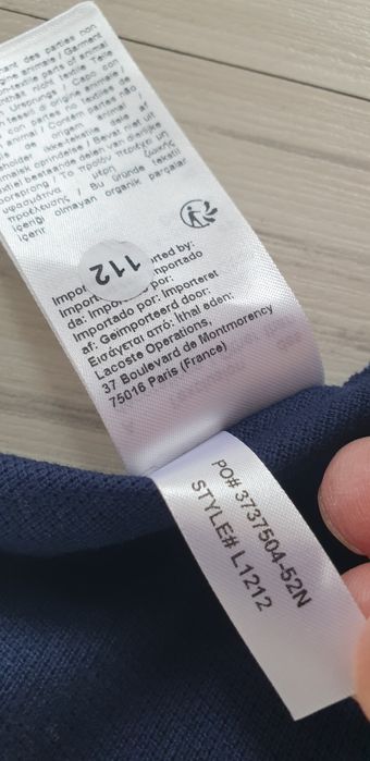 Lacoste Classic Fit  Pique Cotton  3 - S НОВО! ОРИГИНАЛ! Мъжка Тениска