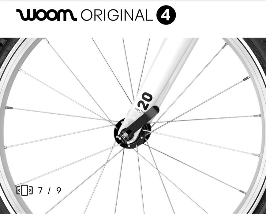 Woom 4, 20 ведосипед детский для девочек