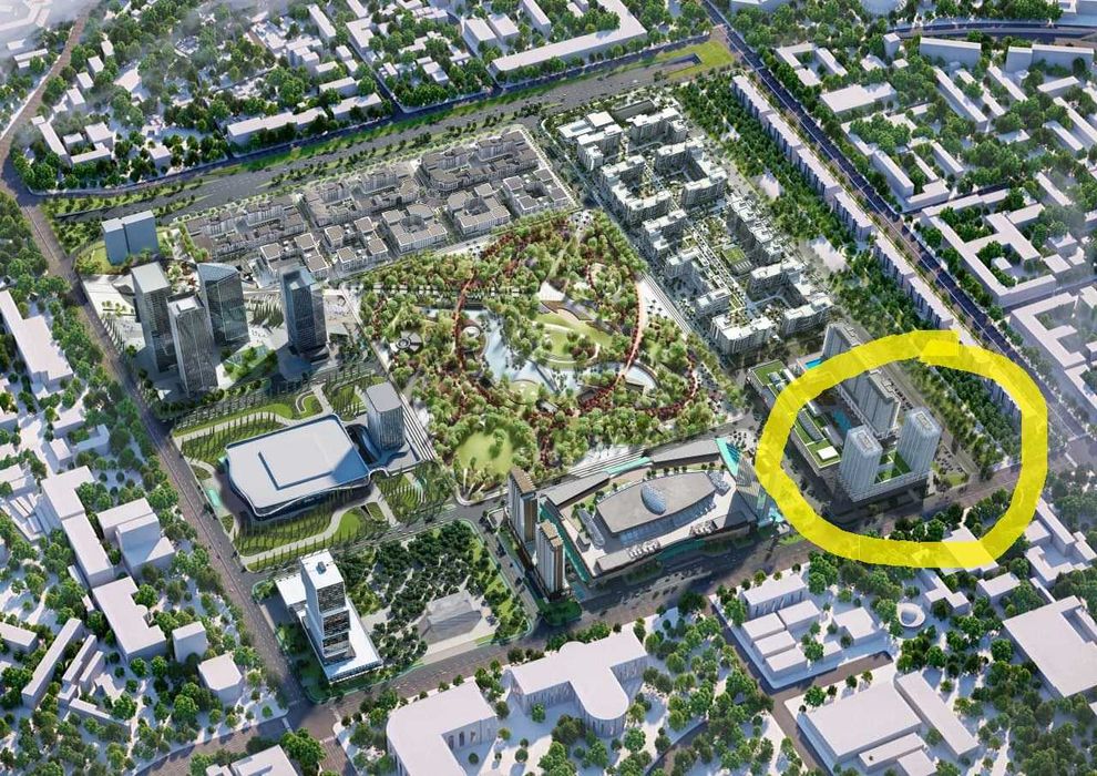 Yu  2х комнатная 51м2 квартира в ЖК REAL HOUSE бизнес класс, СИТИ Молл