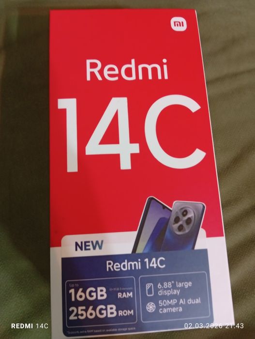 Redmi 14c  зельёны