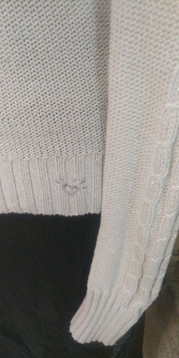 Тёплая белая кофта Турция